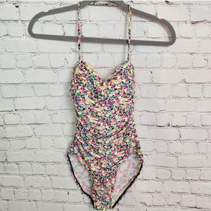 La Blanca NEW womens one piece swimsuit Floral Neon print new size 12